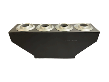 Toevoerplenum AUD250 incl. 4 jets grijs 4 x 325 mm 8-serie